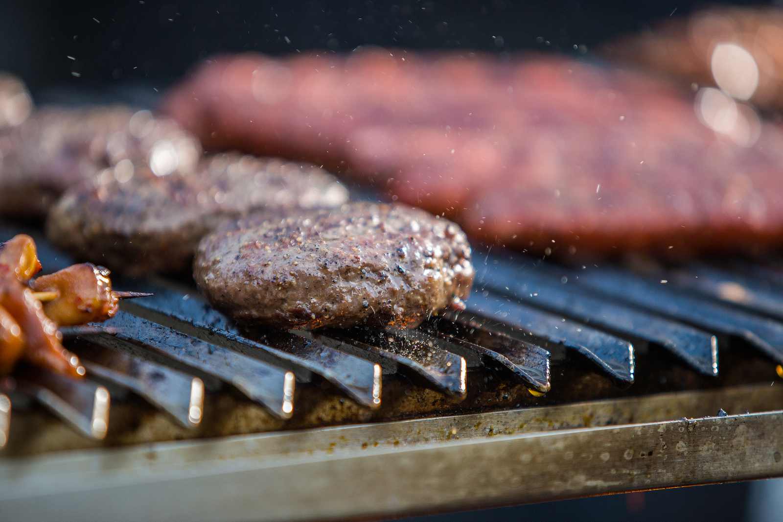 burger v shaped grate