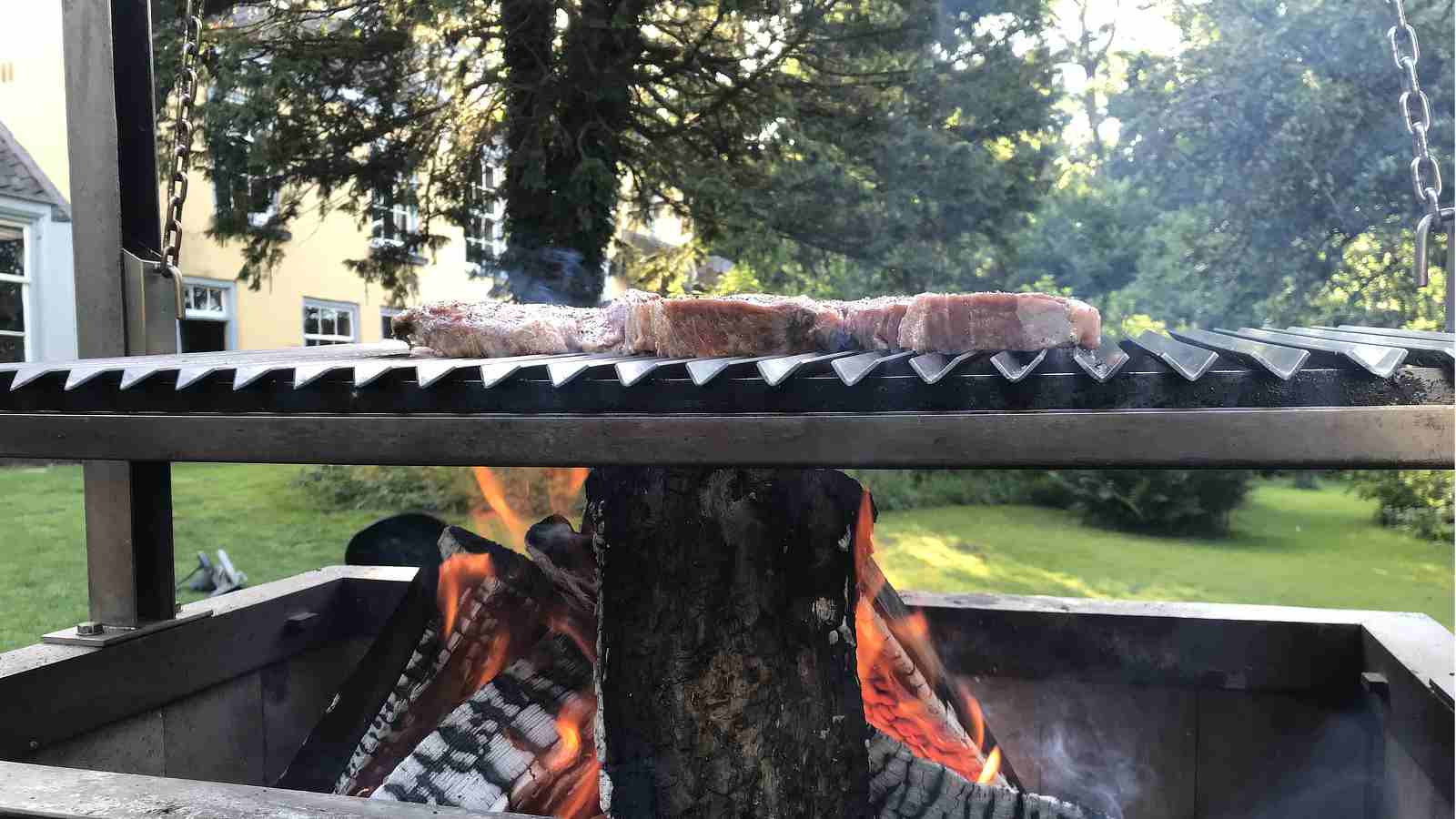 wood fired ribeye steak